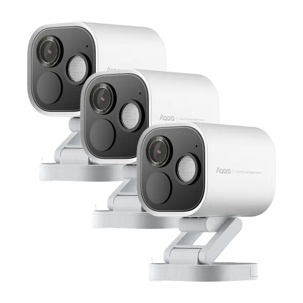 3 x Aqara Camera Hub G5 Pro PoE Biała Kamera IP